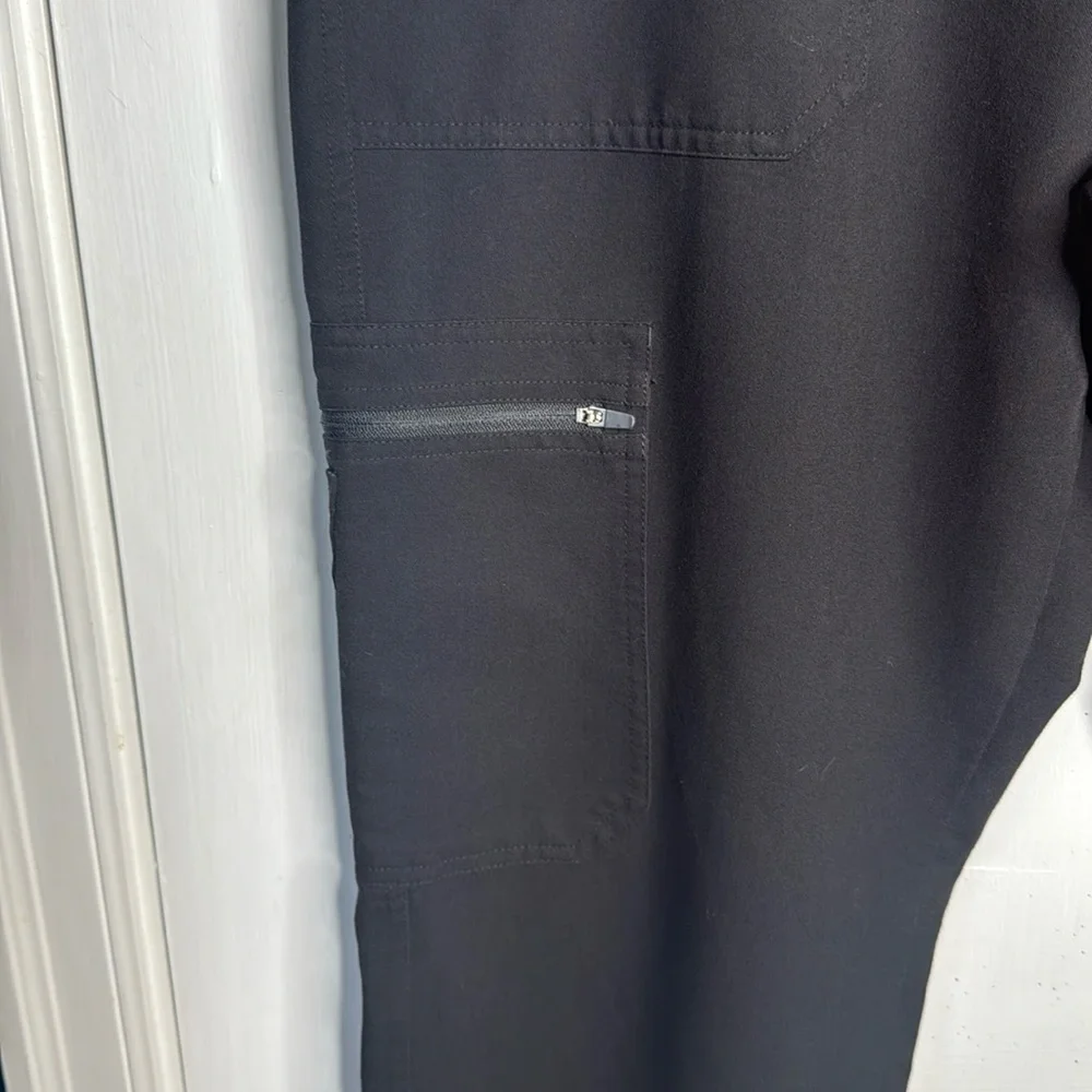 Figs Men's Cairo Cargo Black Scrub Pants M-320 Sz XL